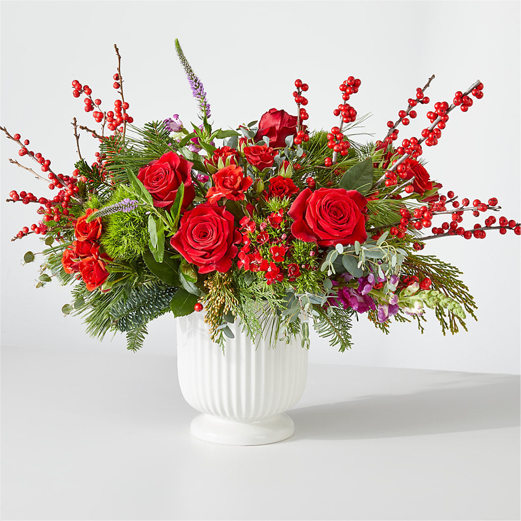 Big Red Bow Bouquet – Acuarela Events Inc, Land O Lakes FL