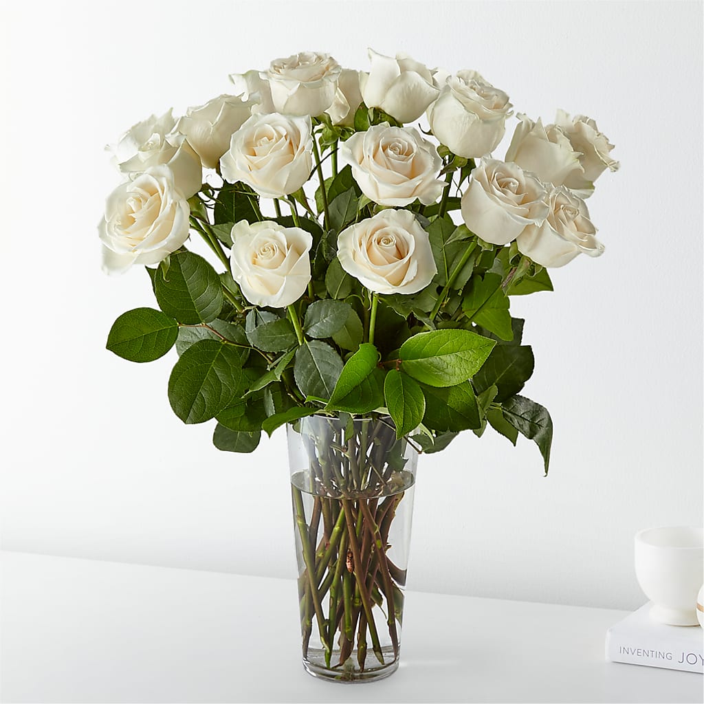 Long Stem White Rose Bouquet – Acuarela Events Inc, Land O Lakes FL