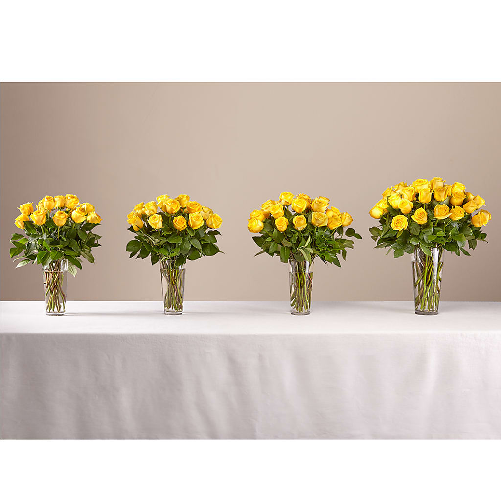 Long Stem Yellow Rose Bouquet – Acuarela Events Inc, Land O Lakes FL