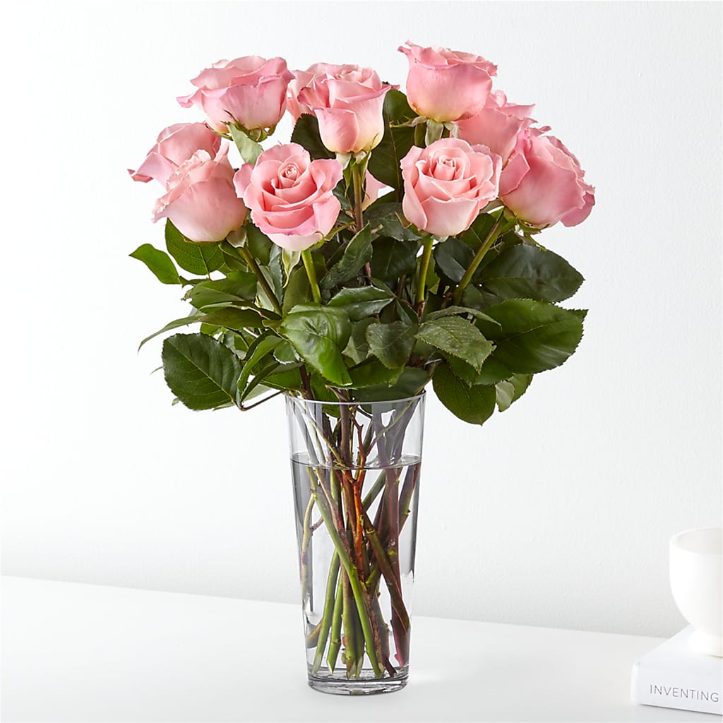 Long Stem Pink Rose Bouquet – Acuarela Events Inc, Land O Lakes FL