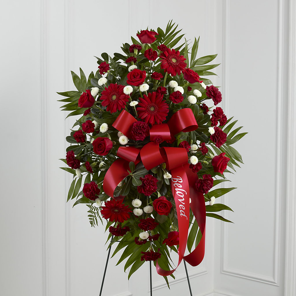 Treasured Memories Standing Spray – Acuarela Events Inc, Land O Lakes FL