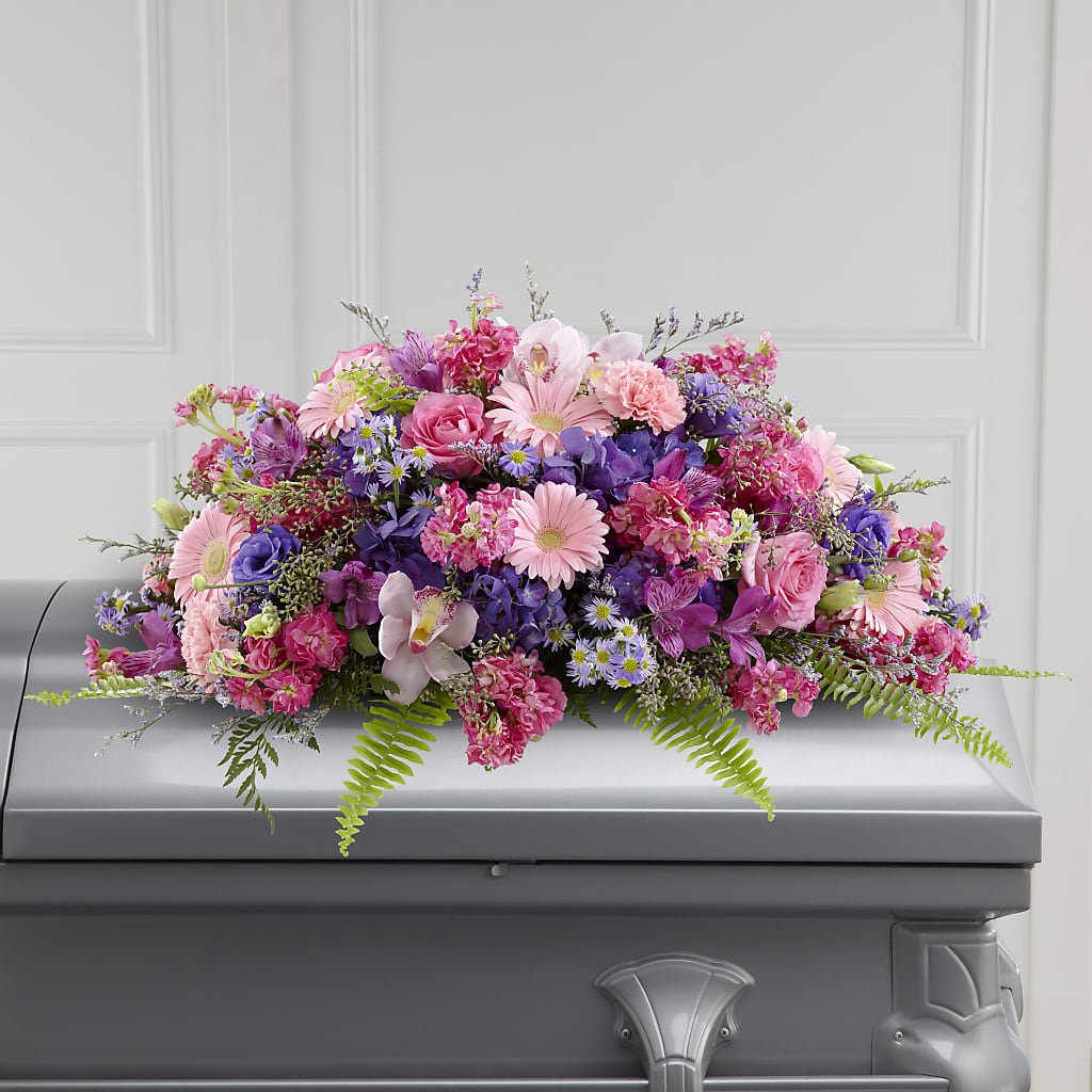 Glorious Garden Casket Spray – Acuarela Events Inc, Land O Lakes FL