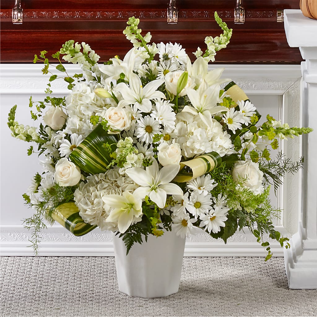 Thoughts of Tranquility Floor Basket – Acuarela Events Inc, Land O Lakes FL
