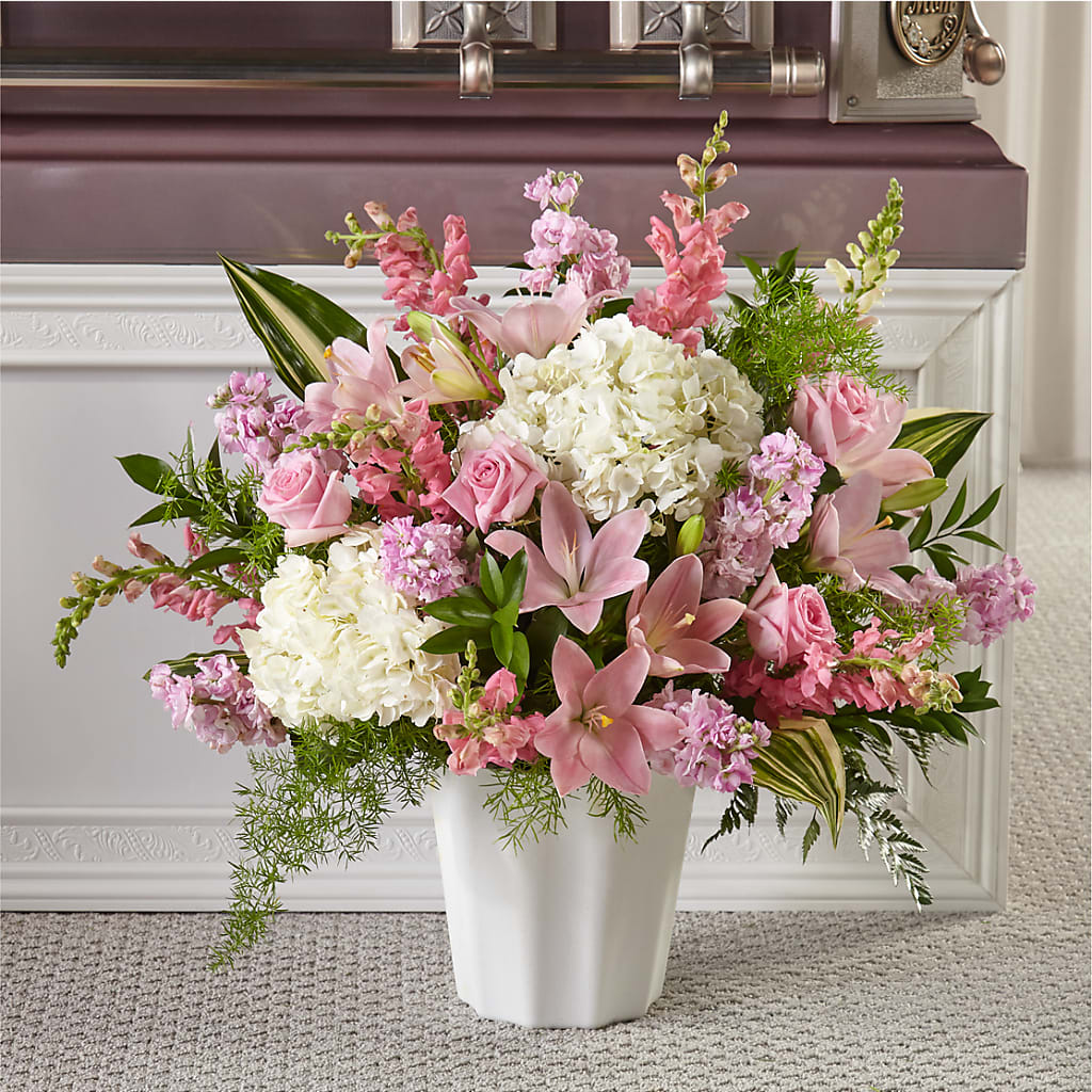 Simply Serene Floor Basket – Acuarela Events Inc, Land O Lakes FL