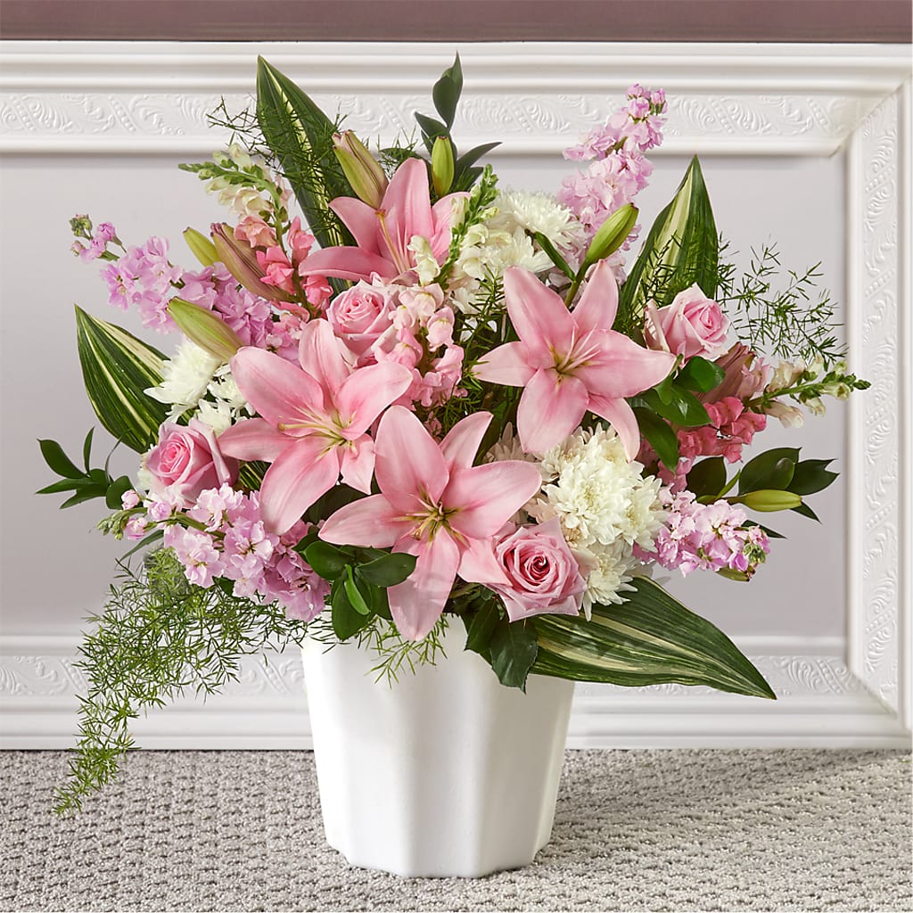 Simply Serene Floor Basket – Acuarela Events Inc, Land O Lakes FL