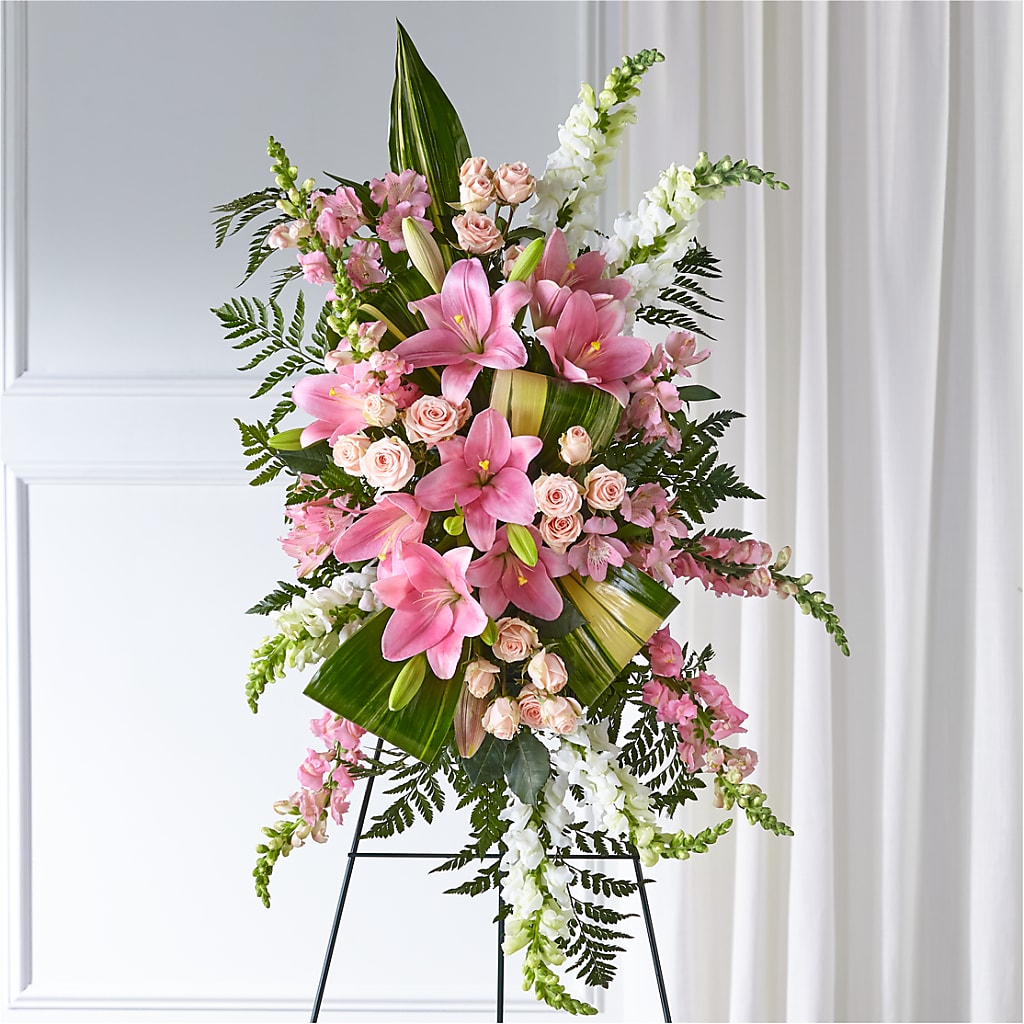 Elegant Embrace Standing Spray – Acuarela Events Inc, Land O Lakes FL