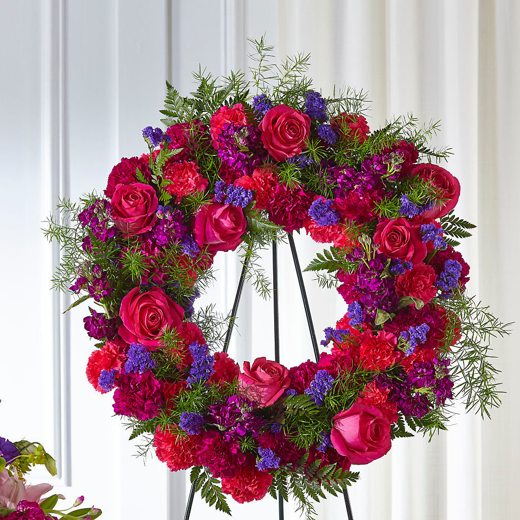 Calming Colors Wreath – Acuarela Events Inc, Land O Lakes FL
