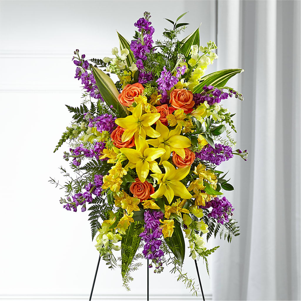 Thoughtful Prayers Standing Spray – Acuarela Events Inc, Land O Lakes FL
