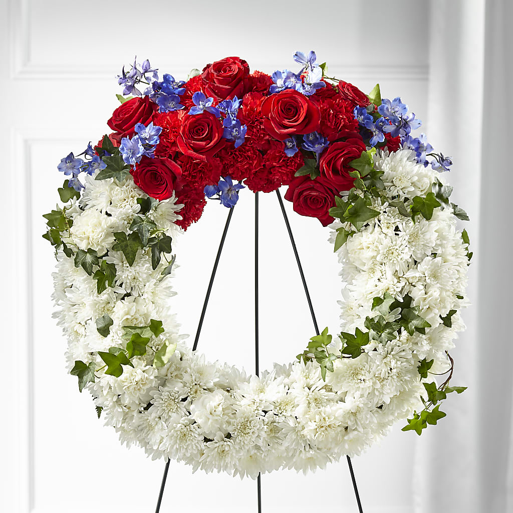 Patriotic Passion Wreath – Acuarela Events Inc, Land O Lakes FL
