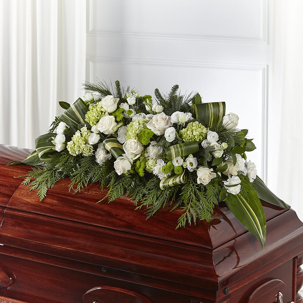 Hopeful Gesture Casket Spray – Acuarela Events Inc, Land O Lakes FL