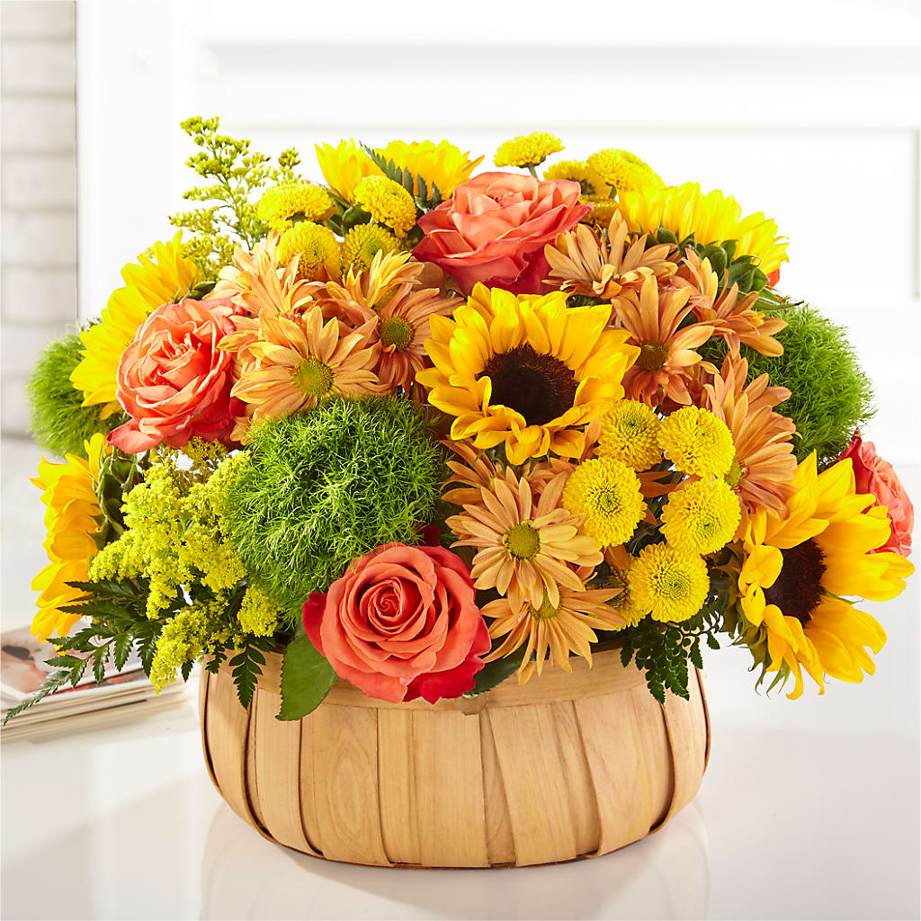 Harvest Sunflower Basket – Acuarela Events Inc, Land O Lakes FL