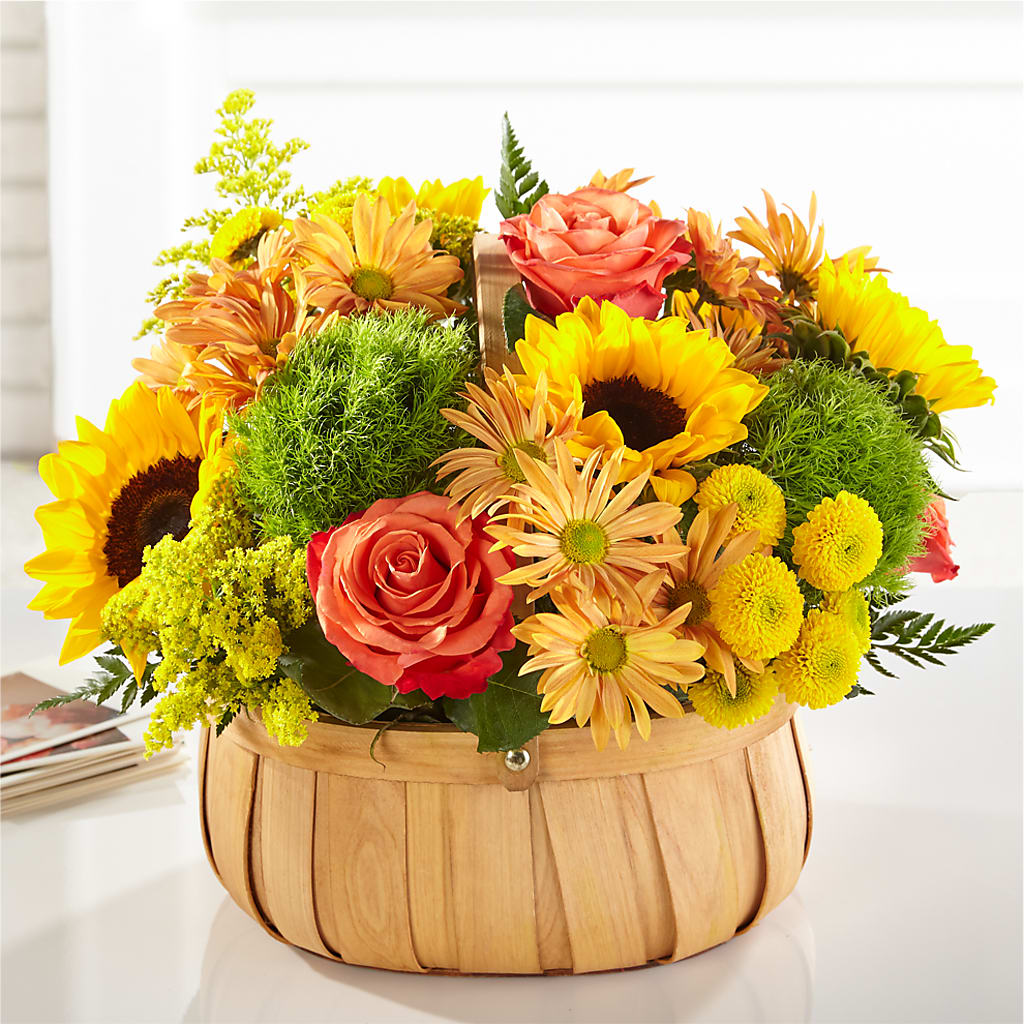 Harvest Sunflower Basket – Acuarela Events Inc, Land O Lakes FL