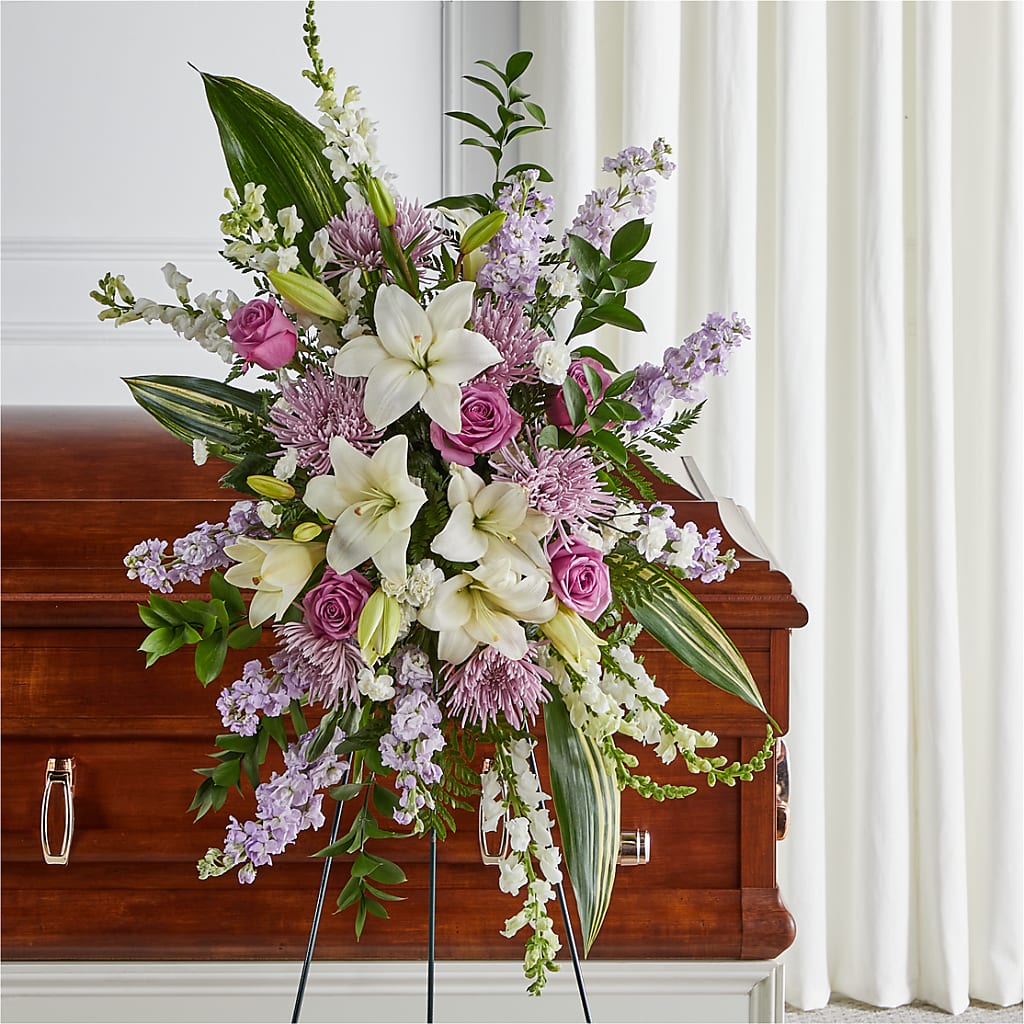 Grateful Hearts Standing Spray – Acuarela Events Inc, Land O Lakes FL