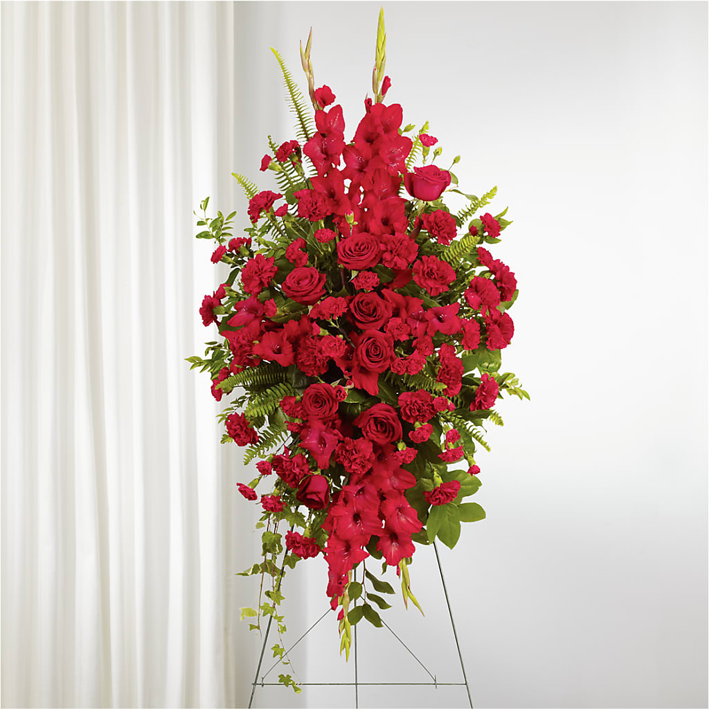 From the Heart Standing Spray – Acuarela Events Inc, Land O Lakes FL