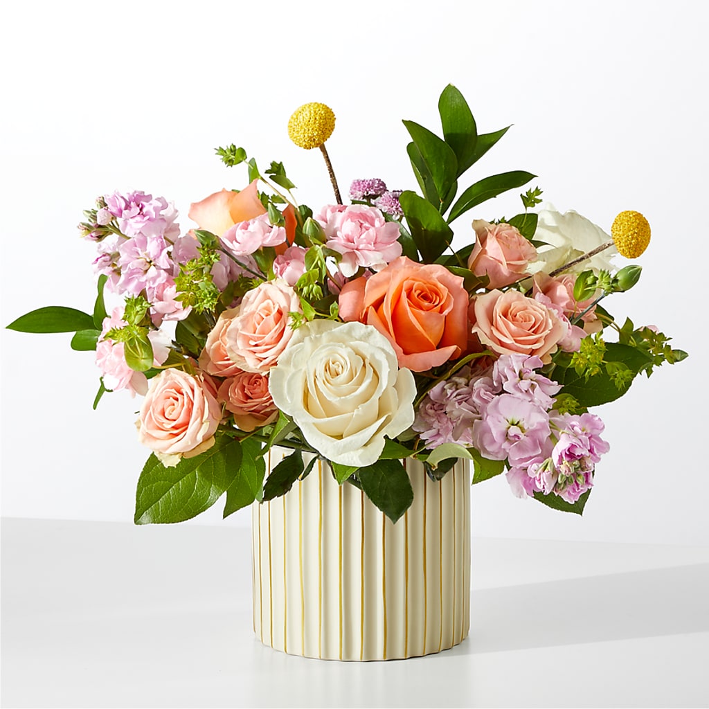 French Market Bouquet with Ivory Vase – Acuarela Events Inc, Land O Lakes FL