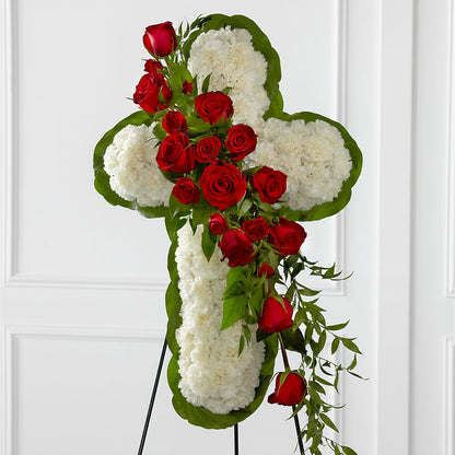 Floral Cross Easel –  Acuarela Events Inc, Land O Lakes FL