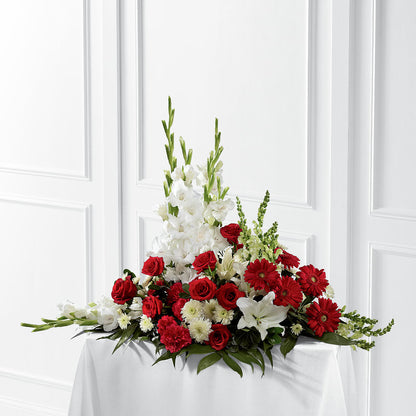 Crimson & White Arrangement –  Acuarela Events Inc, Land O Lakes FL