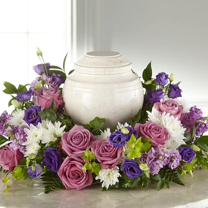 Blooming Sympathy Cremation Adornment –  Acuarela Events Inc, Land O Lakes FL