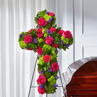 Tribute Rose Floral Cross –  Acuarela Events Inc, Land O Lakes FL