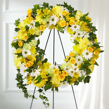 Golden Remembrance Wreath –  Acuarela Events Inc, Land O Lakes FL