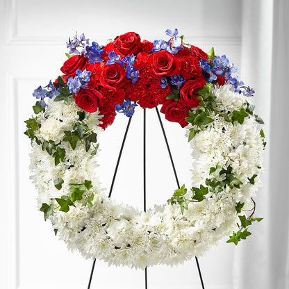 Patriotic Passion Wreath –  Acuarela Events Inc, Land O Lakes FL