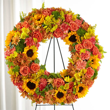 Autumnal Memories Wreath (Standard) –  Acuarela Events Inc, Land O Lakes FL