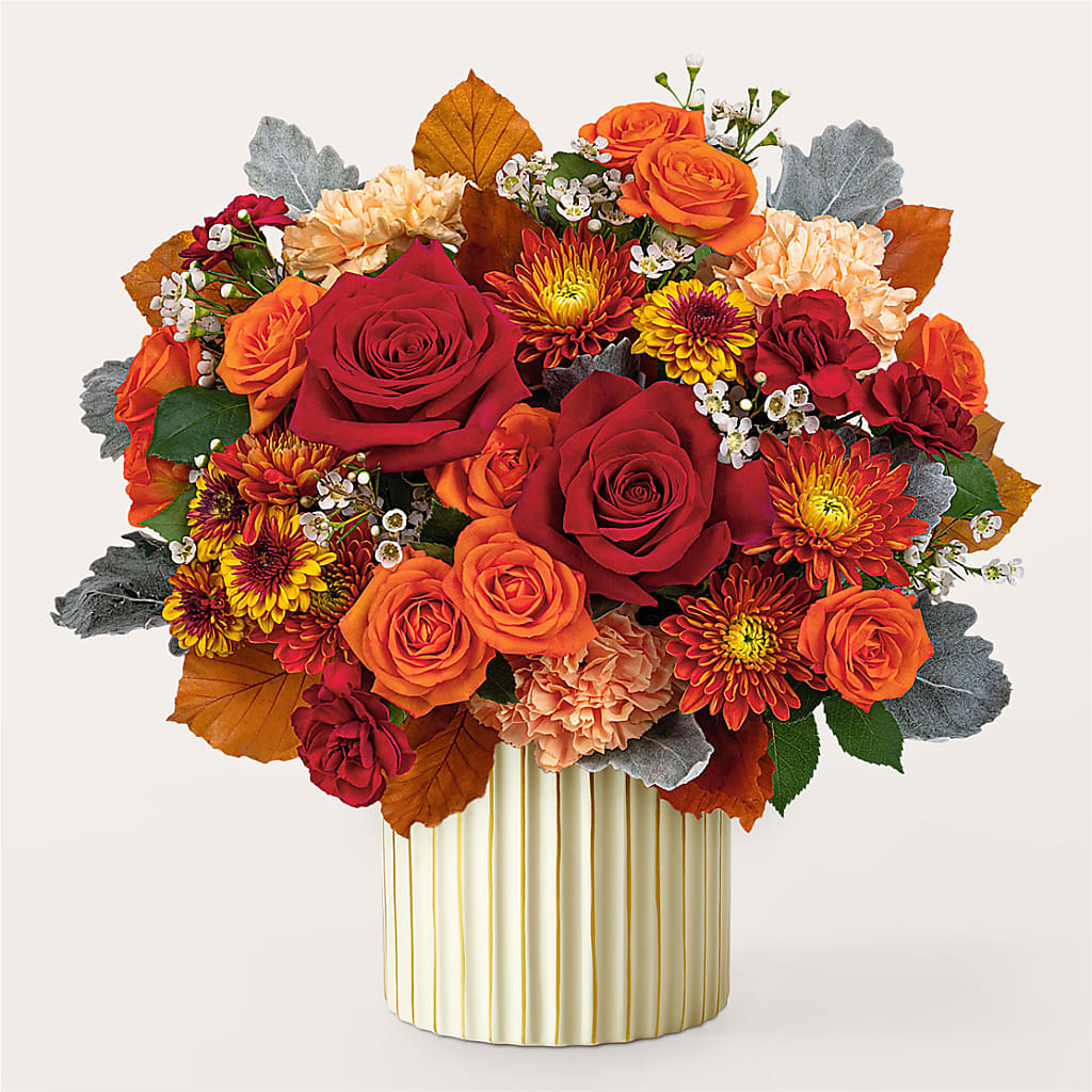 Merlot Bouquet with Ivory Vase –  Acuarela Events Inc, Land O Lakes FL
