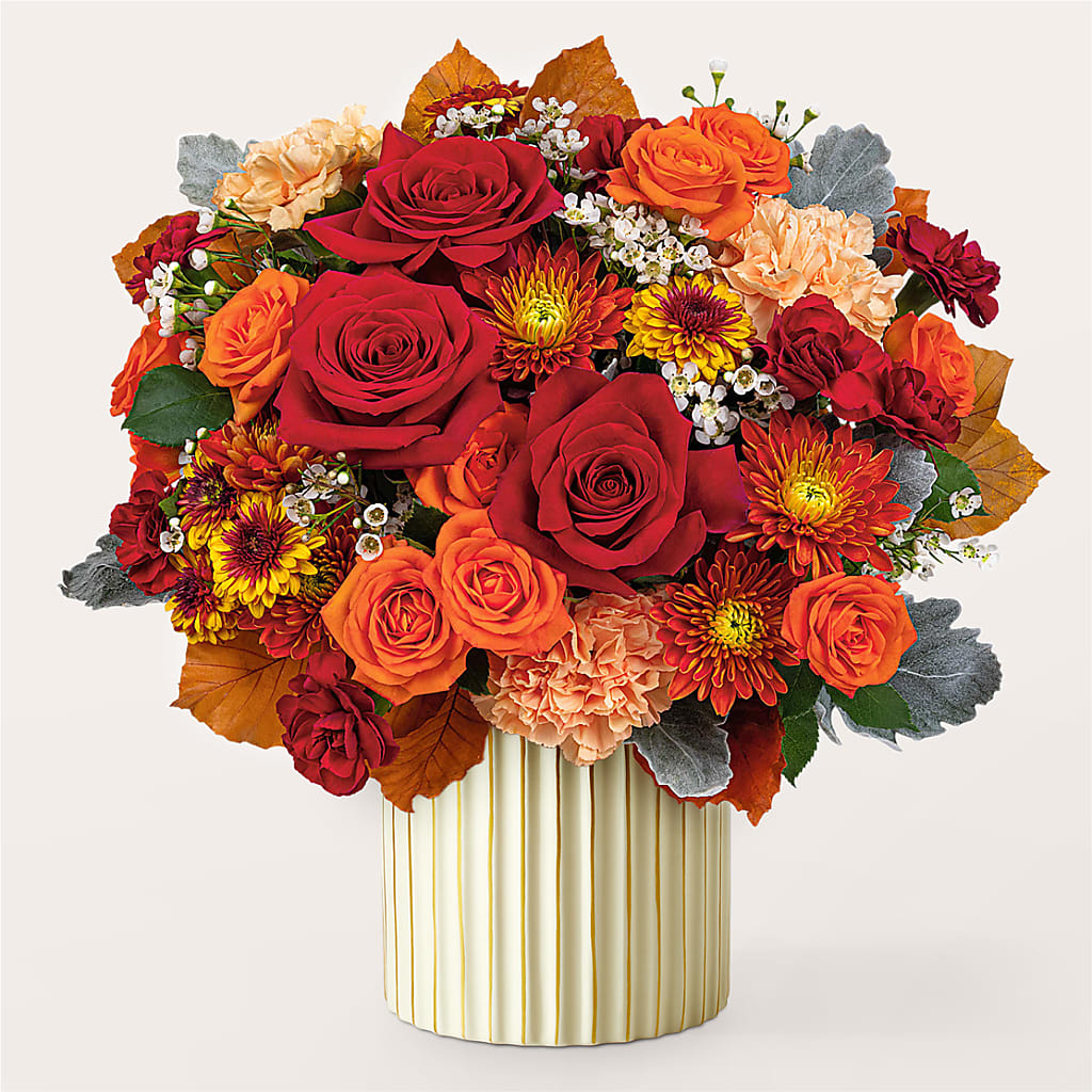Merlot Bouquet with Ivory Vase –  Acuarela Events Inc, Land O Lakes FL