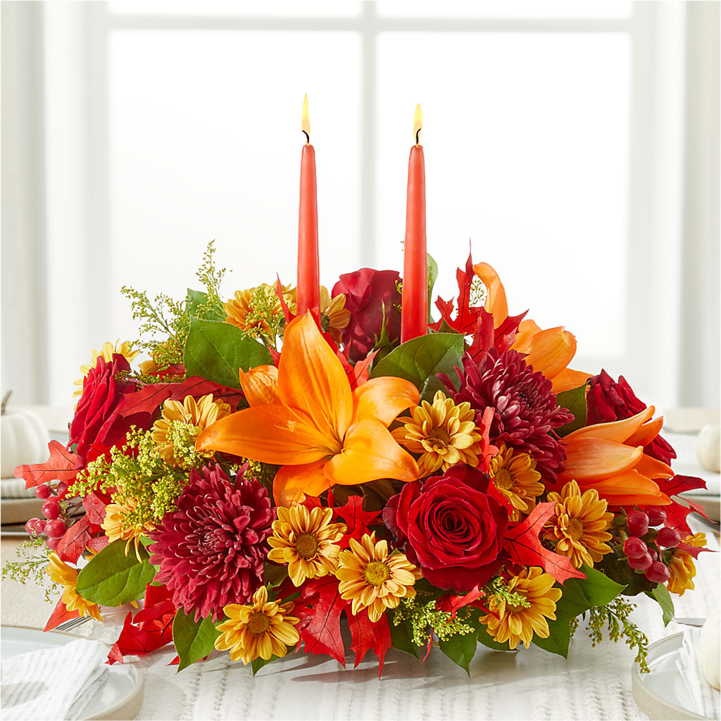 Autumn's Embrace Centerpiece –  Acuarela Events Inc, Land O Lakes FL