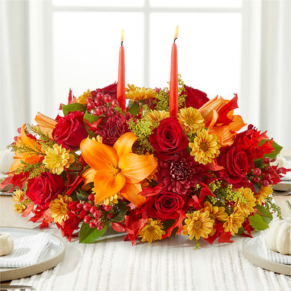 Autumn's Embrace Centerpiece –  Acuarela Events Inc, Land O Lakes FL
