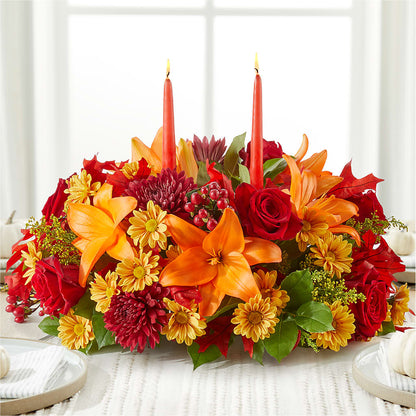 Autumn's Embrace Centerpiece –  Acuarela Events Inc, Land O Lakes FL