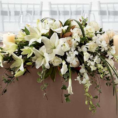 White Linen Arrangement –  Acuarela Events Inc, Land O Lakes FL